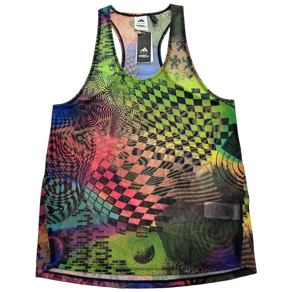 NWT Men's Adidas x Jeremy Scott Allover Print Tank Top Size Medium JL7624